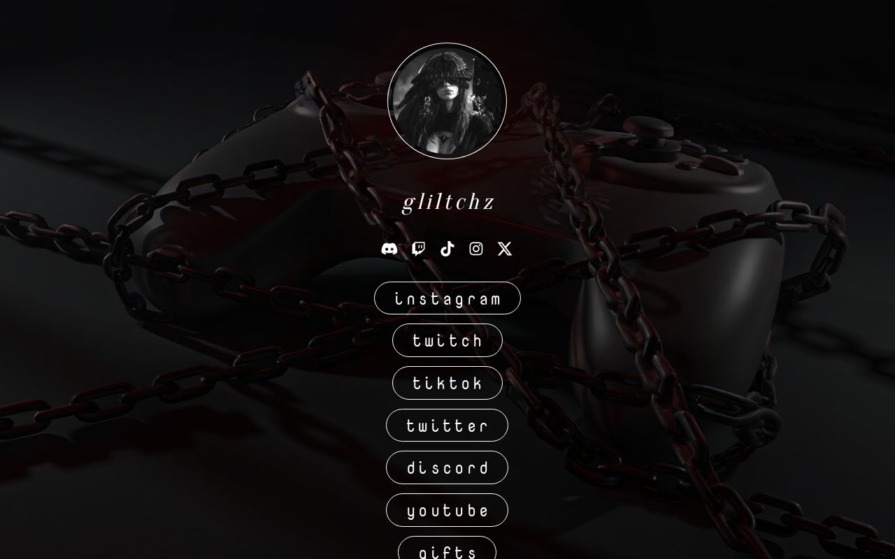 Carrd profile picture for @gli1tch